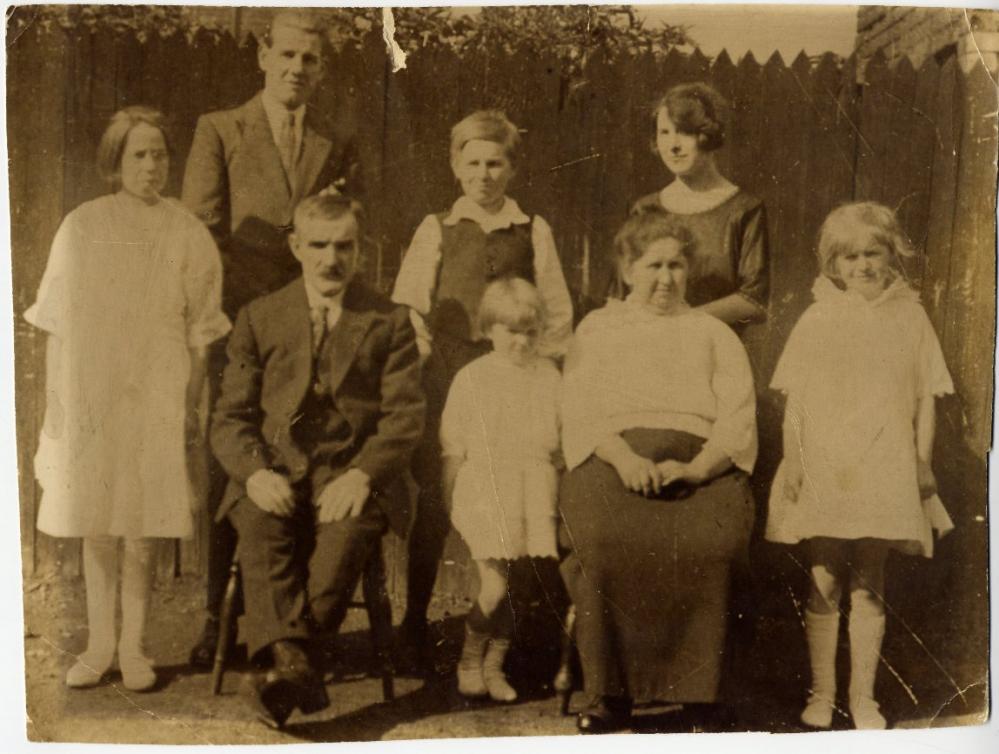 The Matthews family of Wilding Street, Lower Ince, 1920s