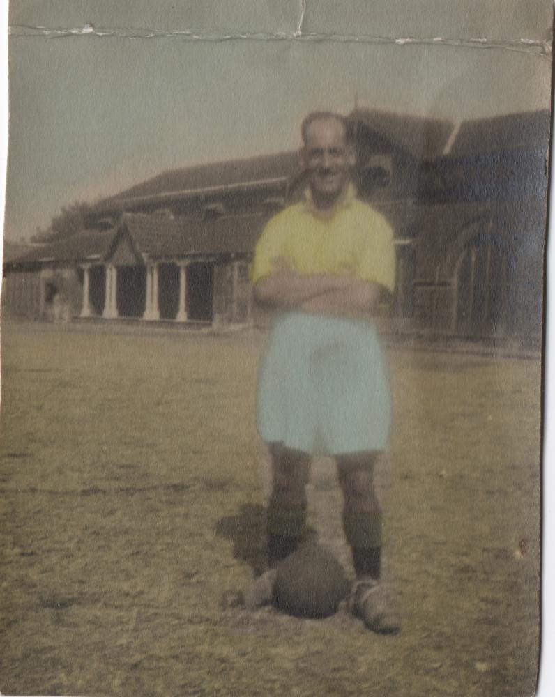 George Myers football in Burma