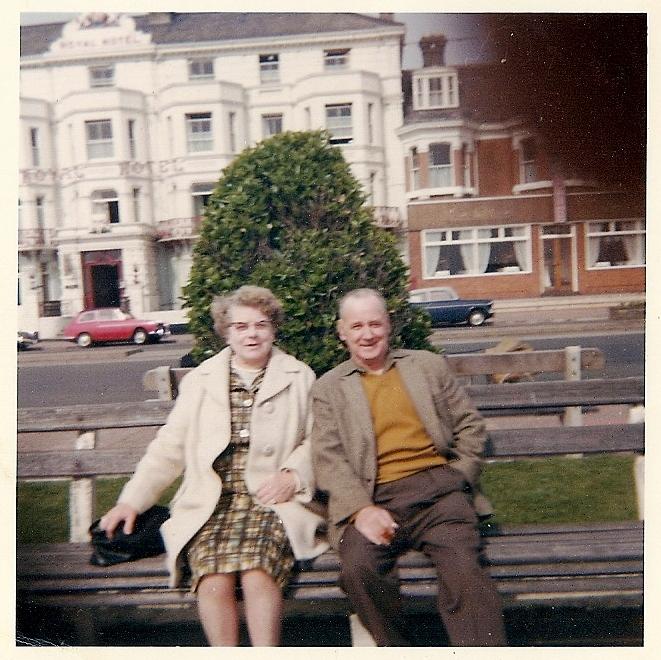 Grandma and Granddad Critchley (Scholes) on Holiday circa 1970