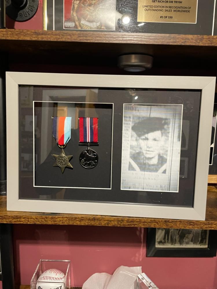 Richard Speakman medal display 