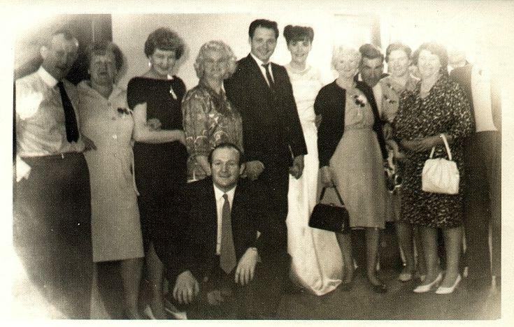 The wedding reception of Tony & Doreen at St George's Hall Water Street, Wigan, 1965.