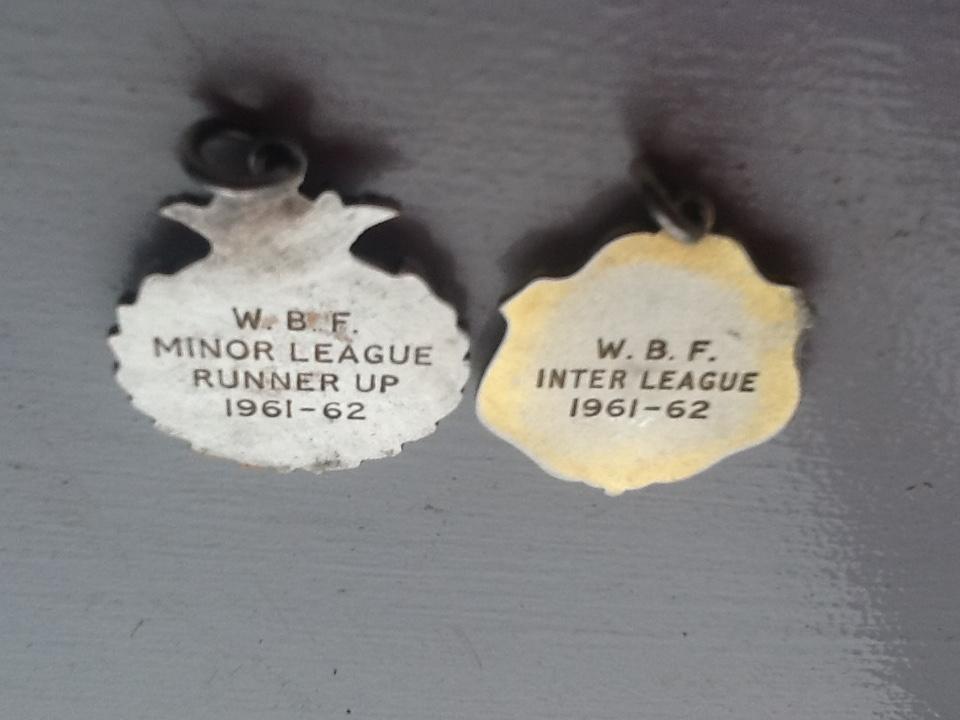 Football  Medals 1961/2