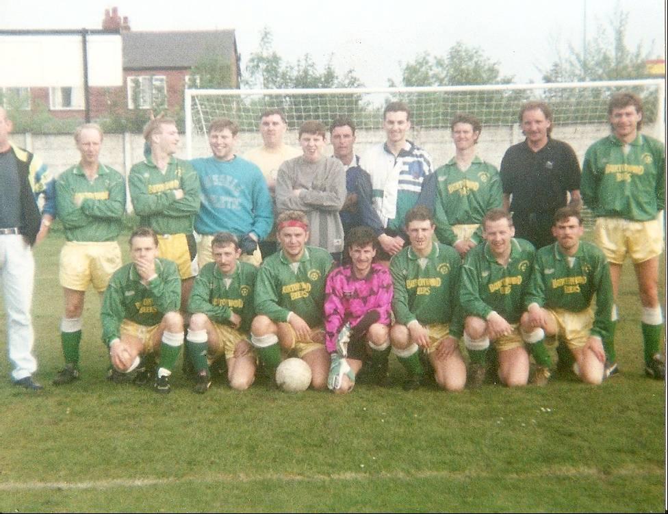 South Lancs Ashton MOT Cup Winners 1993 Fishergate FC Taken at Old Poolstock Cricket Club
