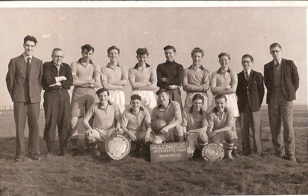 Ince St Marys Intermediate football team 1952/53 