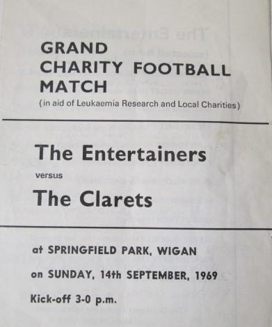 Charity Football Game at Springfield Park 1969/70