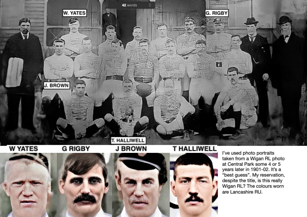 TEAM PHOTO 1897-98 Wigan or Lancashire?