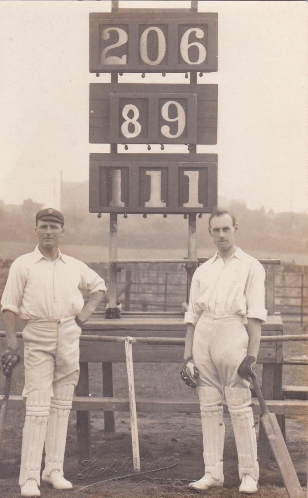 Two Unknown Cricketers c.1910