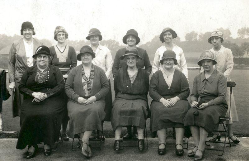 Wigan Ladies Bowling Team, 1920s.