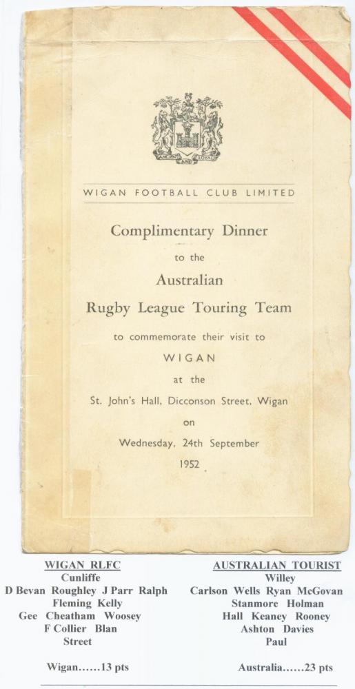 Australian rugby league tour 1952