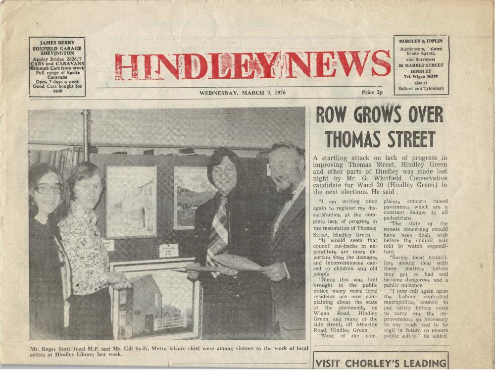 HINDLEY NEWS 1976 HINDLEY NEWS 1976