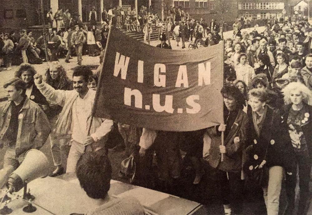 Wigan N.U.S. march