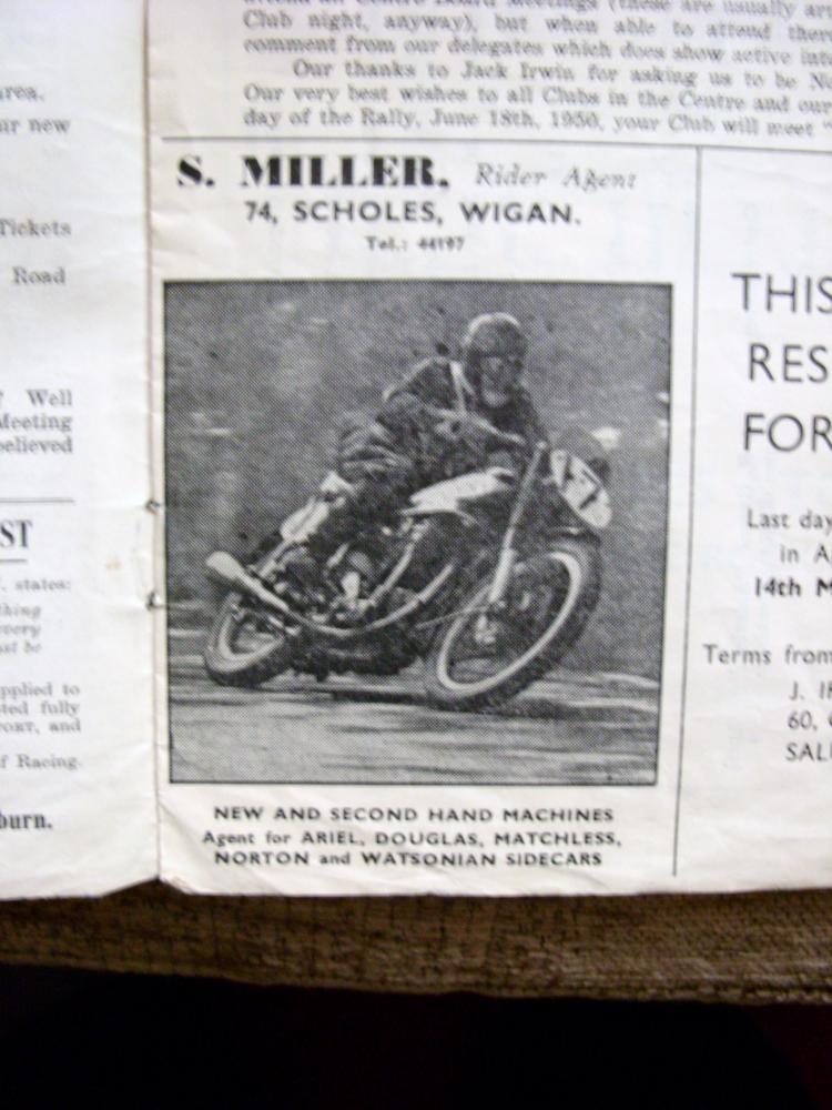 A Wigan Paper ad' re Millers