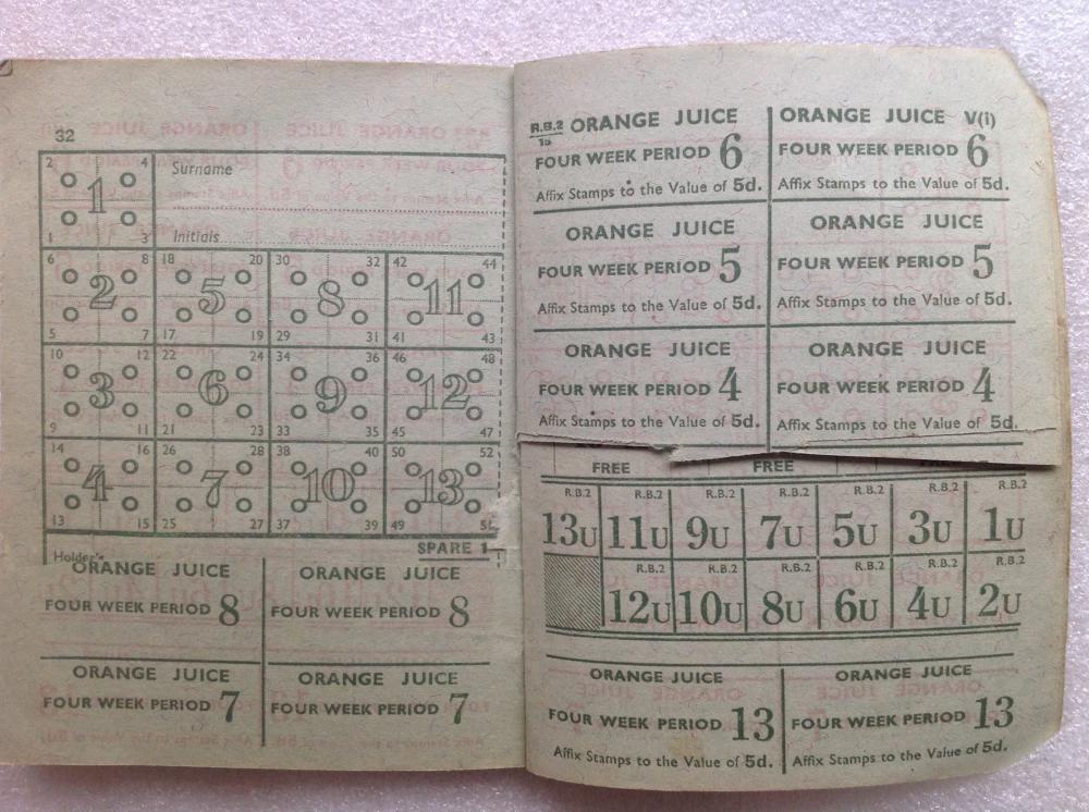 Ration book.