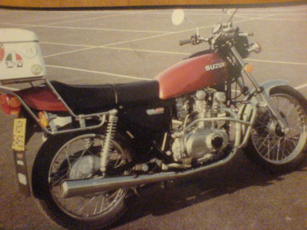 my brand new suzuki GS400 in 1978