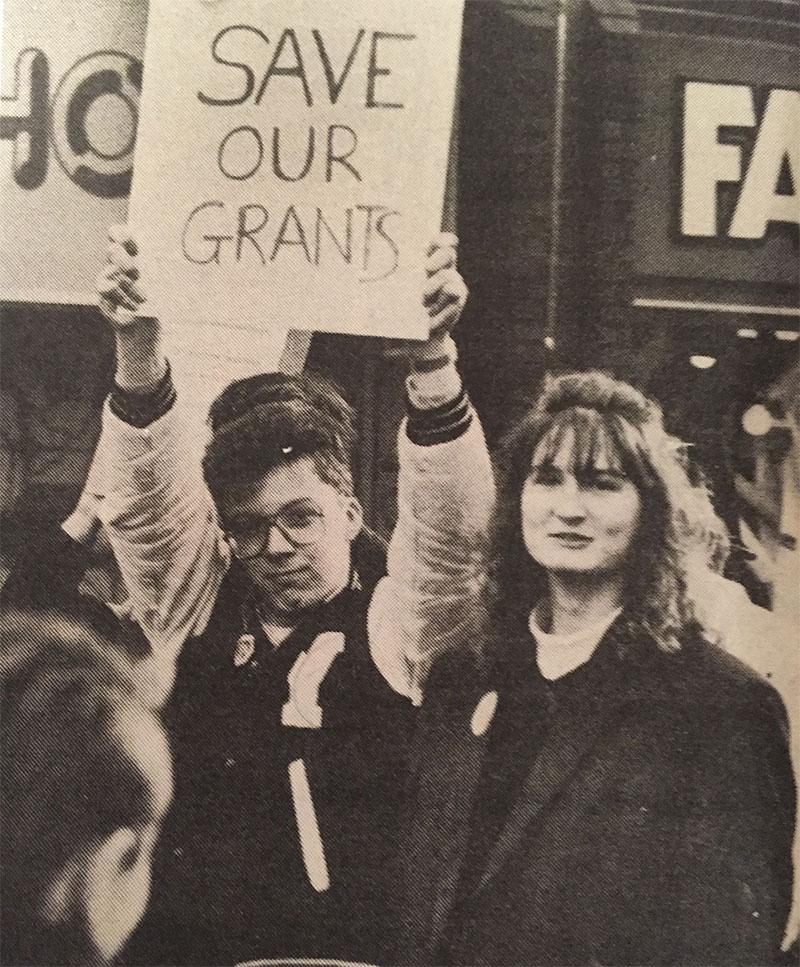Save Our Grants - protest, 1987
