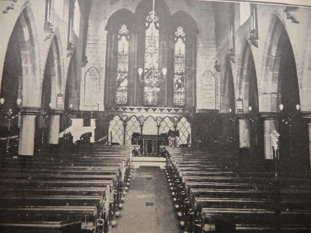 St Thomas' Church interior, 1920s