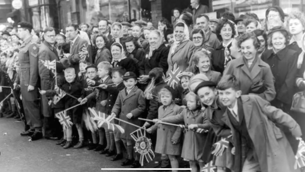 Queen's visit Wigan Tech Opening1954 Queen's visit Wigan Tech Opening1954