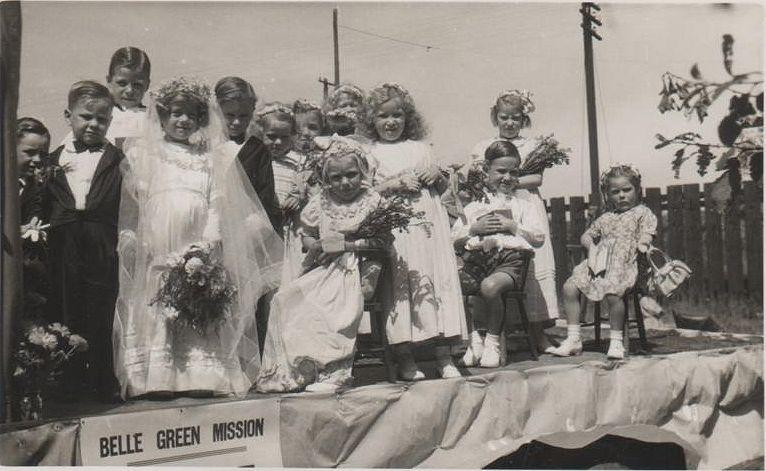 Mock Wedding, Belle Green Mission, late 1940s.