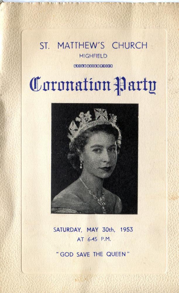 coronation party  invite