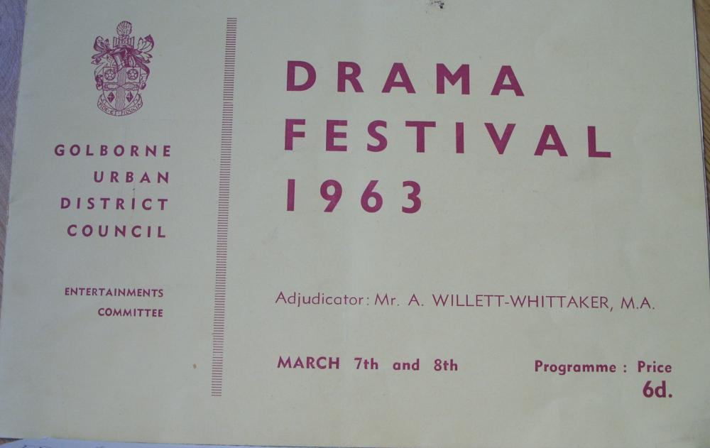 1963 Drama Festival programme