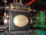 Name plate on 'Betsy' (81K)