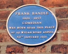 Frank Randle plaque