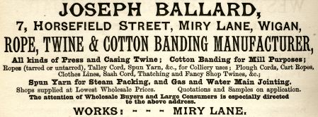 Ballard Joseph, rope, twine and cotton banding manufacturer