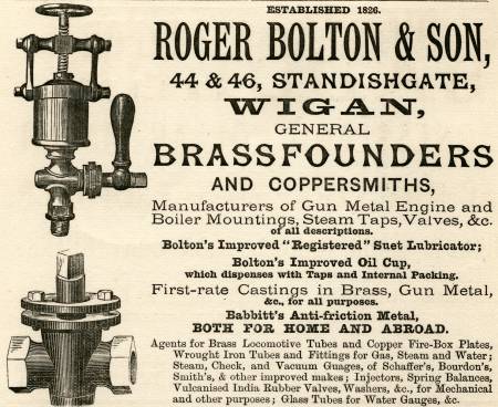 Bolton Roger & Son, brassfounders and coppersmiths