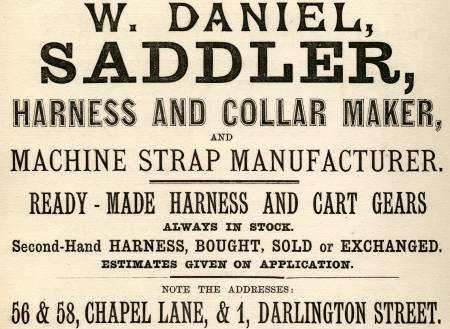Daniel W., saddler and harness maker