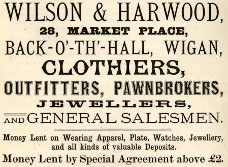 Wilson & Harwood, pawnbrokers & clothiers
