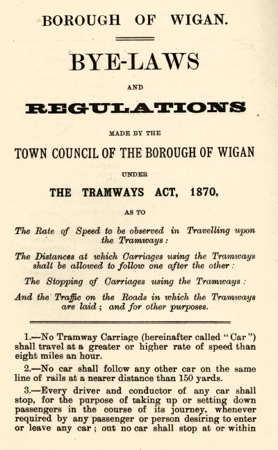 County Borough of Wigan Bye-Laws