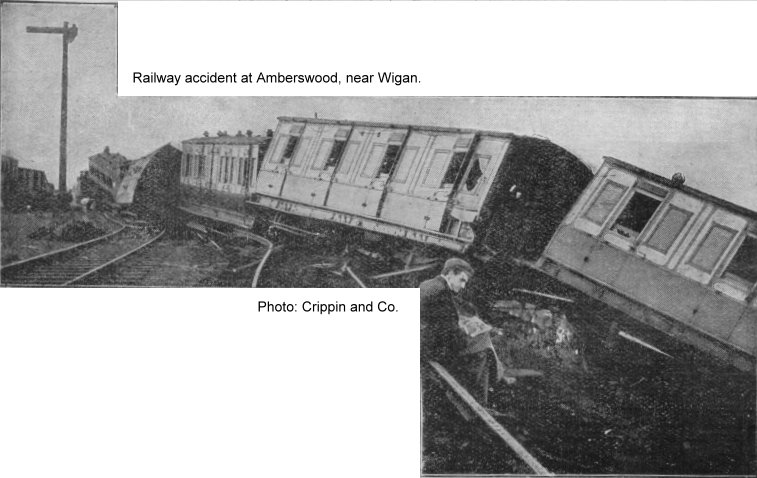 Train crash at Hindley. 24th July 1900.