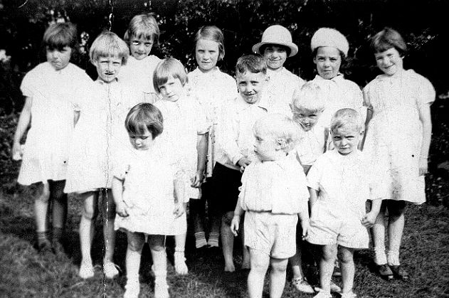 Children at the Field Day c1935