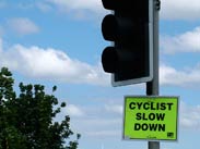 Cyclist Slow Down