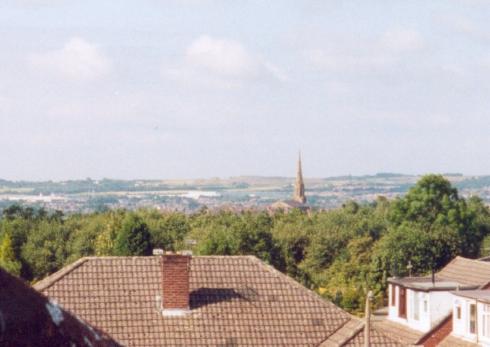 Rooftop view over Wigan