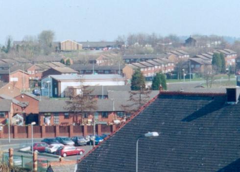 A view over the rooftops towards Longshoot