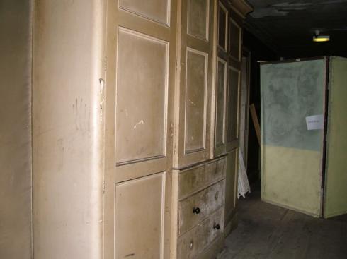 Wardrobes in one of the old bedrooms