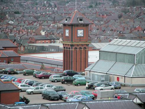 Galleries clock and car park
