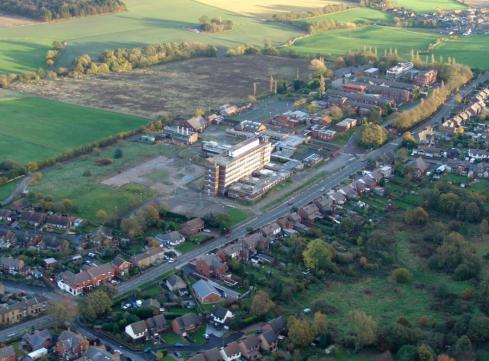 Aerial photo of Billinge Hospital