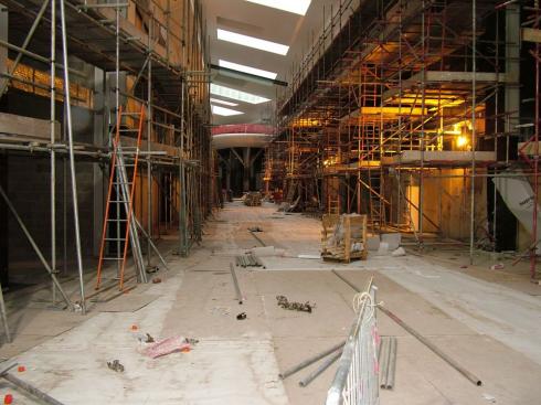 Looking from the bottom of the arcade towards the Casino Cafe