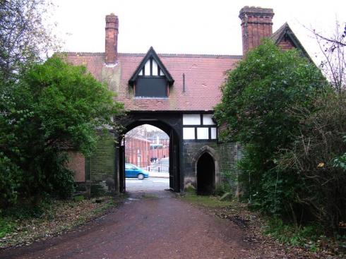 The gatehouse of Wigan Hall