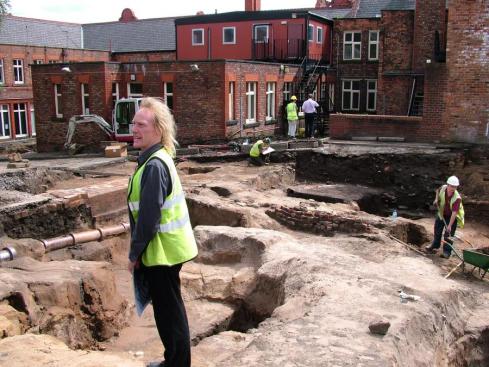 Ian Miller explains the excavation