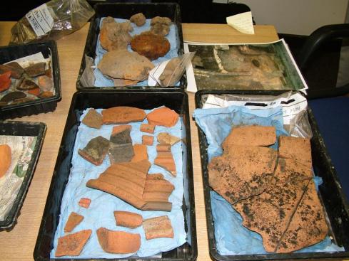 Selection of finds from the dig