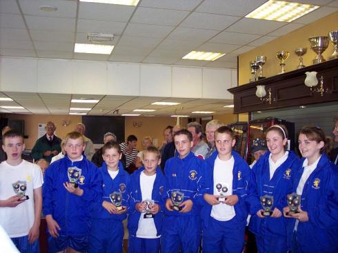 Winners Cansfield High School receive their trophies