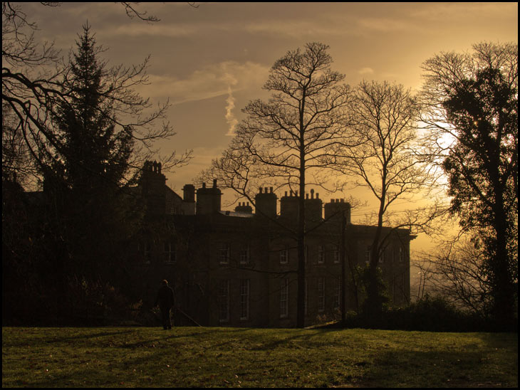 Haigh Hall in the early evening light