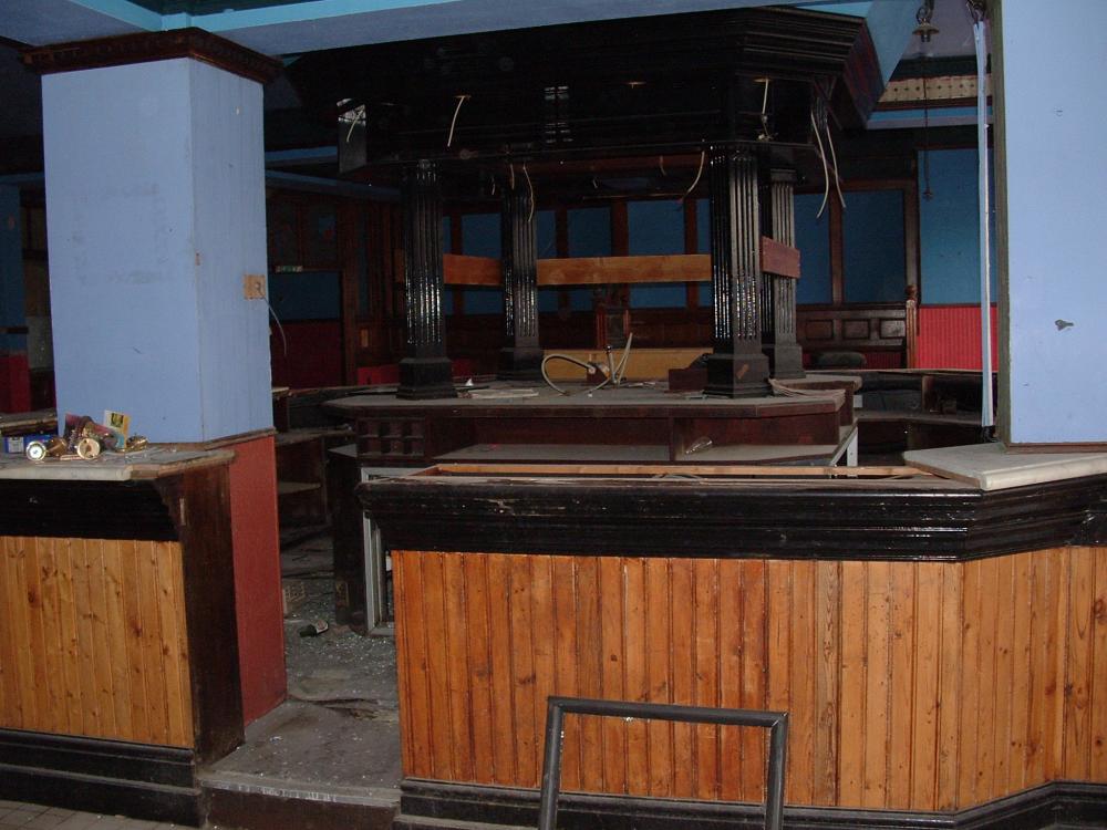old ship pub interior before demolition.